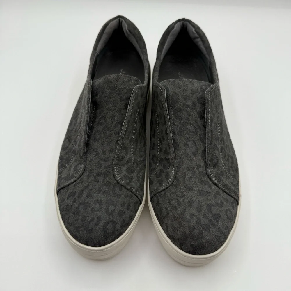J/Slides Heidi Platform Slip On Sneakers Leather Leopard Print Women 9.5M